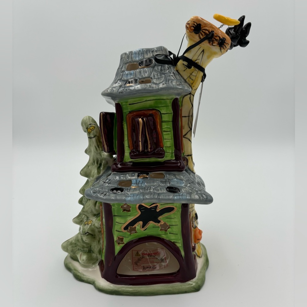 Blue Sky Howlin Mansion Ceramic Halloween Decor - Picture 3 of 5